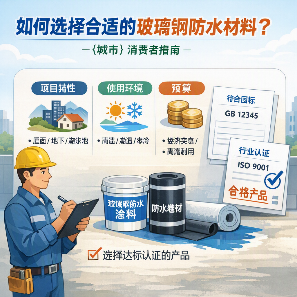 如何判定玻璃钢防水材料的合格标准? 石河子 消费者指南